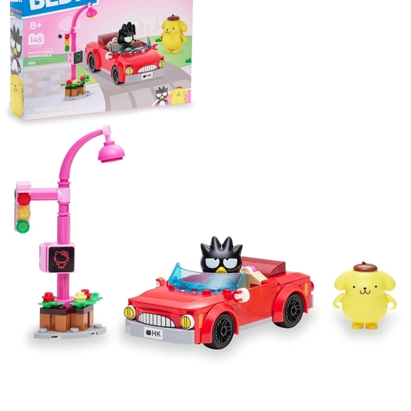 Hello Kitty Badtz-Maru Red Car Building Set - Picture 2 of 4